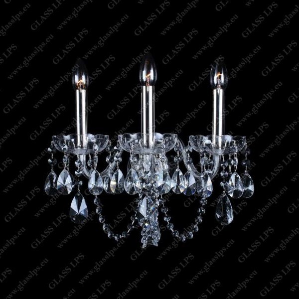 Aplica 3 brate cristal Bohemia N21 918/03/1-A, Aplice de perete Cristal Bohemia⭐ modele de lux deosebite din cristal Bohemia autentic din Cehia.✅Design unicat Premium Top❗ ➽ www.evalight.ro. a