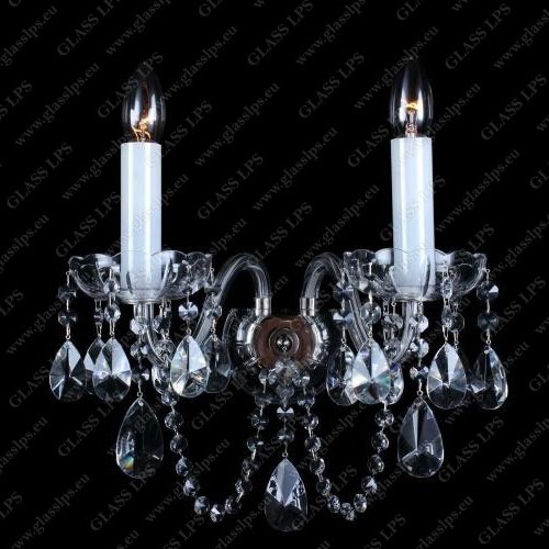 Aplica eleganta cu 2 brate cristal Bohemia N21 918/02/1-A, Aplice de perete Cristal Bohemia⭐ modele de lux deosebite din cristal Bohemia autentic din Cehia.✅Design unicat Premium Top❗ ➽ www.evalight.ro. a