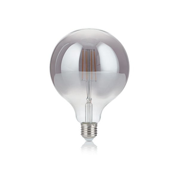 Bec LED E27 VINTAGE 04W GLOBO D125 FUME' 2200K 204468 IDL, Becuri, LED⭐ modele becuri economice si puternice cu halogen, decorative vintage si clasice cu filament Edison style.✅Clasa eficienta energetica!❤️Promotii bec-uri❗ ➽ www.evalight.ro. Alege temperatura de culoare potrivita a becurilor functie de tipul de iluminat interior sau exterior: cu lumina calda, rece, naturala sau neutra. a