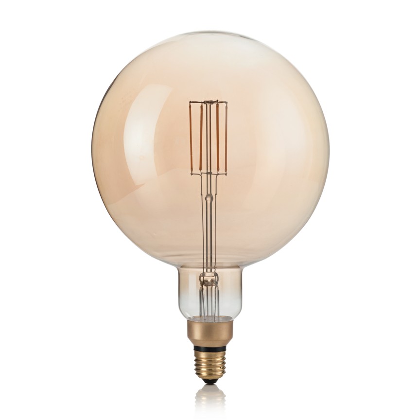 Bec dimabil de dimensiuni mari LED E27 VINTAGE XL 04W AMBRA 2200K 223834 IDL, Candelabre si Lustre moderne elegante⭐ modele clasice de lux pentru living, bucatarie si dormitor.✅ DeSiGn actual Top 2020!❤️Promotii lampi❗ ➽ www.evalight.ro. Oferte corpuri de iluminat suspendate pt camere de interior (înalte), suspensii (lungi) de tip lustre si candelabre, pendule decorative stil modern, clasic, rustic, baroc, scandinav, retro sau vintage, aplicate pe perete sau de tavan, cu cristale, abajur din material textil, lemn, metal, sticla, bec Edison sau LED, ieftine de calitate deosebita la cel mai bun pret. a