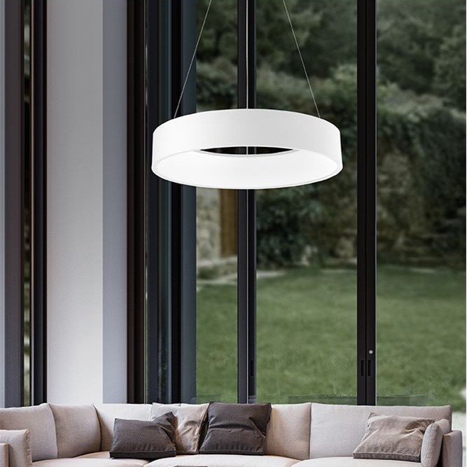 Lustra moderna suspendata LED 4000K Ø60cm RANDO alb NVL-6167203, Candelabre si Lustre moderne elegante⭐ modele clasice de lux pentru living, bucatarie si dormitor.✅ DeSiGn actual Top 2020!❤️Promotii lampi❗ ➽ www.evalight.ro. Oferte corpuri de iluminat suspendate pt camere de interior (înalte), suspensii (lungi) de tip lustre si candelabre, pendule decorative stil modern, clasic, rustic, baroc, scandinav, retro sau vintage, aplicate pe perete sau de tavan, cu cristale, abajur din material textil, lemn, metal, sticla, bec Edison sau LED, ieftine de calitate deosebita la cel mai bun pret. a