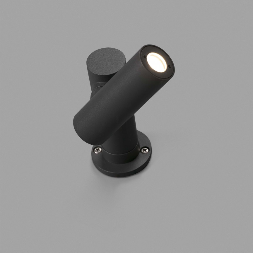 Mini stalp LED cu proiector directionabil IP65 SPY-1, Corpuri de iluminat exterior⭐ modele rustice, clasice, moderne pentru gradina, terasa, curte si alei.✅Design decorativ unic!❤️Promotii lampi❗ ➽www.evalight.ro. a