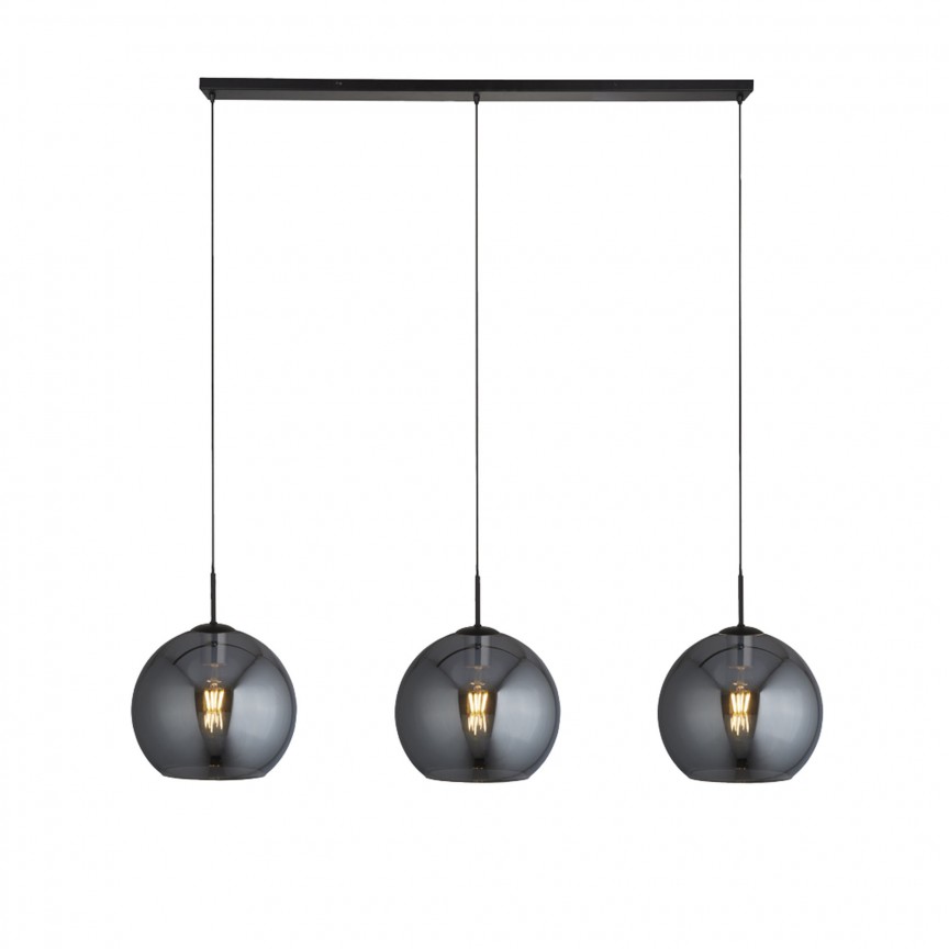 Lustra design modern cu 3 pendule fumurii AMSTERDAM 1023-3SM SRT, Candelabre si Lustre moderne elegante⭐ modele clasice de lux pentru living, bucatarie si dormitor.✅ DeSiGn actual Top 2020!❤️Promotii lampi❗ ➽ www.evalight.ro. Oferte corpuri de iluminat suspendate pt camere de interior (înalte), suspensii (lungi) de tip lustre si candelabre, pendule decorative stil modern, clasic, rustic, baroc, scandinav, retro sau vintage, aplicate pe perete sau de tavan, cu cristale, abajur din material textil, lemn, metal, sticla, bec Edison sau LED, ieftine de calitate deosebita la cel mai bun pret. a