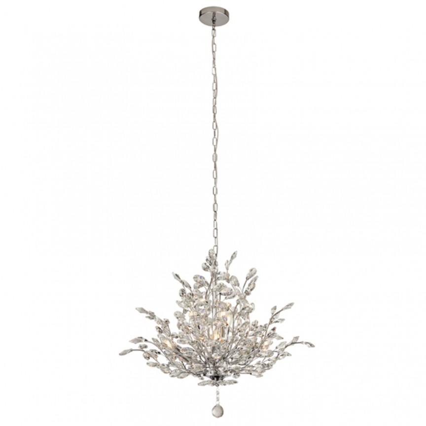 Lustra moderna design deosebit Bouquet 7lt 8807-7CC SRT, Candelabre si Lustre moderne elegante⭐ modele clasice de lux pentru living, bucatarie si dormitor.✅ DeSiGn actual Top 2020!❤️Promotii lampi❗ ➽ www.evalight.ro. Oferte corpuri de iluminat suspendate pt camere de interior (înalte), suspensii (lungi) de tip lustre si candelabre, pendule decorative stil modern, clasic, rustic, baroc, scandinav, retro sau vintage, aplicate pe perete sau de tavan, cu cristale, abajur din material textil, lemn, metal, sticla, bec Edison sau LED, ieftine de calitate deosebita la cel mai bun pret. a