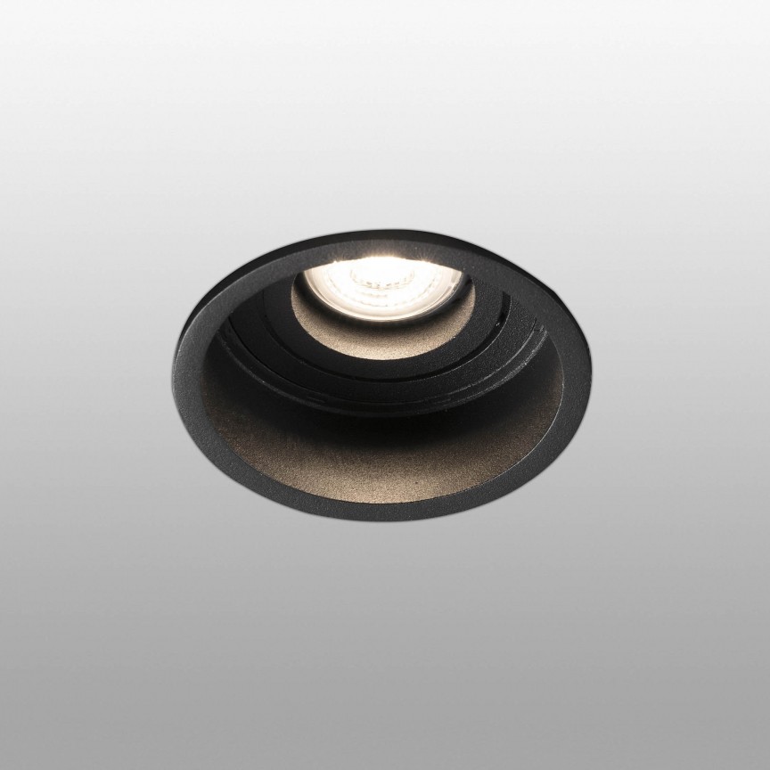 Rama Spot incastrabil tavan fals IP44 HYDE Black orientable round 40119, Aplice pentru baie, LED⭐ modele moderne lustre tablou, iluminat oglinda baie.❤️Promotii lampi baie❗ ➽www.evalight.ro. Alege corpuri de iluminat baie cu spot-uri aplicate (perete/tavan/mobilier baie), rezistente la apa (umiditate), ieftine si de lux, calitate deosebita la cel mai bun pret.
 a