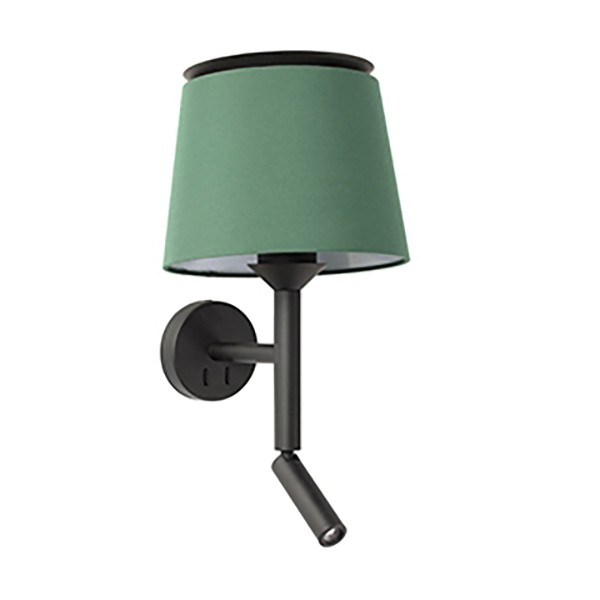 Aplica perete cu reader LED moderna design elegant SAVOY negru/verde, Candelabre si Lustre moderne elegante⭐ modele clasice de lux pentru living, bucatarie si dormitor.✅ DeSiGn actual Top 2020!❤️Promotii lampi❗ ➽ www.evalight.ro. Oferte corpuri de iluminat suspendate pt camere de interior (înalte), suspensii (lungi) de tip lustre si candelabre, pendule decorative stil modern, clasic, rustic, baroc, scandinav, retro sau vintage, aplicate pe perete sau de tavan, cu cristale, abajur din material textil, lemn, metal, sticla, bec Edison sau LED, ieftine de calitate deosebita la cel mai bun pret. a