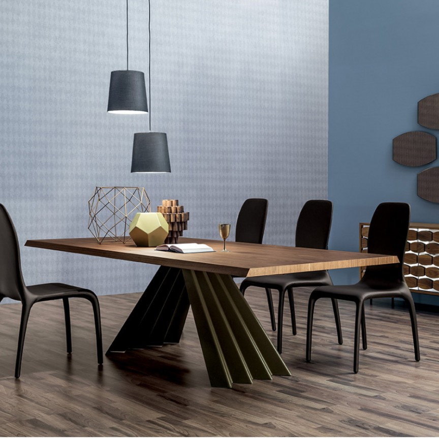 Masa eleganta design LUX Ventaglio 300x110cm, Mese dining moderne⭐ modele elegante de lux pentru living si bucatarie.✅DeSiGn deosebit unic!❤️Promotii mese dining❗ ➽www.evalight.ro. Alege mese dining stil clasic, baroc, vintage, retro, industrial sau scandinav cu blat rotund, oval, dreptunghiular, picioare si cadru din lemn masiv, metalice cu aspect antichizat, sticla securizata, PAL melaminat lucios alb, MDF, nuc, stejar, marmura, granit, oglinda crom, calitate la cel mai bun pret.

 a