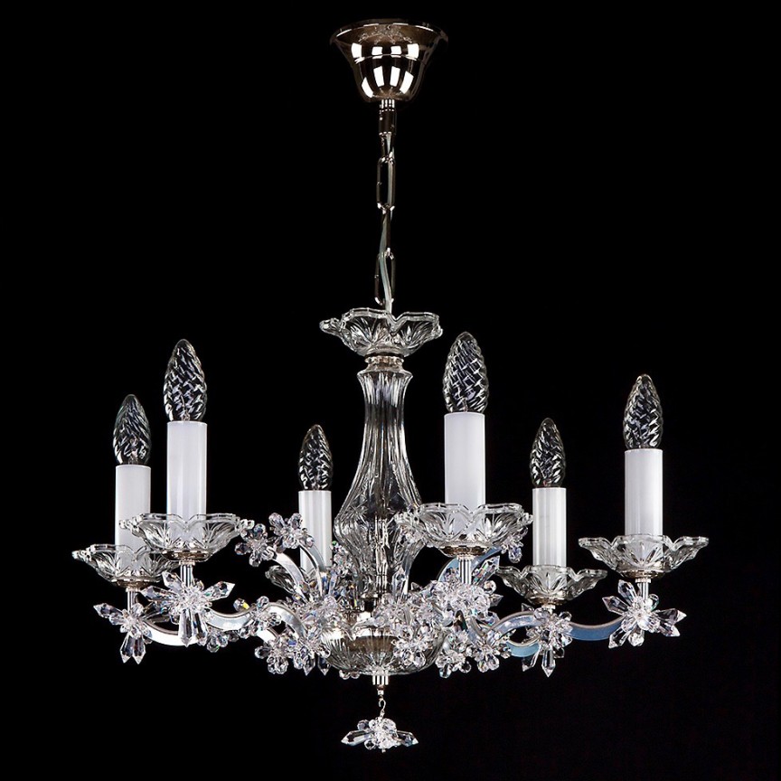 Candelabru Cristal Bohemia Exclusive 6 brate MARIE ANTOINETTA 01-CH, Lustre cristal si Corpuri de iluminat suspendate⭐ modele de lux elegante din cristal Stil Exclusive.✅Design Premium Top❗ ➽ www.evalight.ro.  a