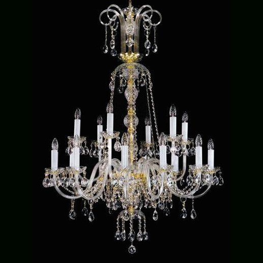 Candelabru 18 brate Cristal Bohemia Exclusive RACHEL XVIII, Lustre cristal si Corpuri de iluminat suspendate⭐ modele de lux elegante din cristal Stil Exclusive.✅Design Premium Top❗ ➽ www.evalight.ro.  a