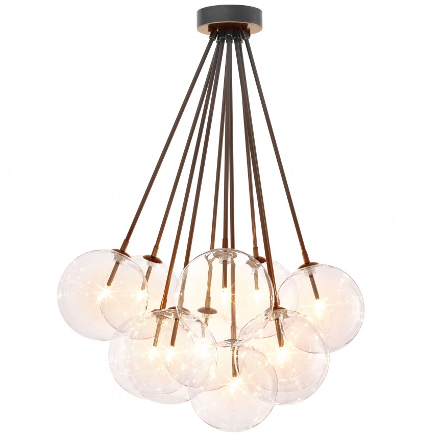 Lustra design elegant LUX Molecule, bronz 114753 HZ, Lustre aplicate, moderne⭐ modele elegante pentru living, dormitor, bucatarie sau hol.✅DeSiGn decorativ unic!❤️Promotii lampi❗ ➽www.evalight.ro. Alege corpuri de iluminat interior de tip plafoniera si lustre aplicate de tavan, ieftine de de lux, calitate deosebita la cel mai bun pret. a