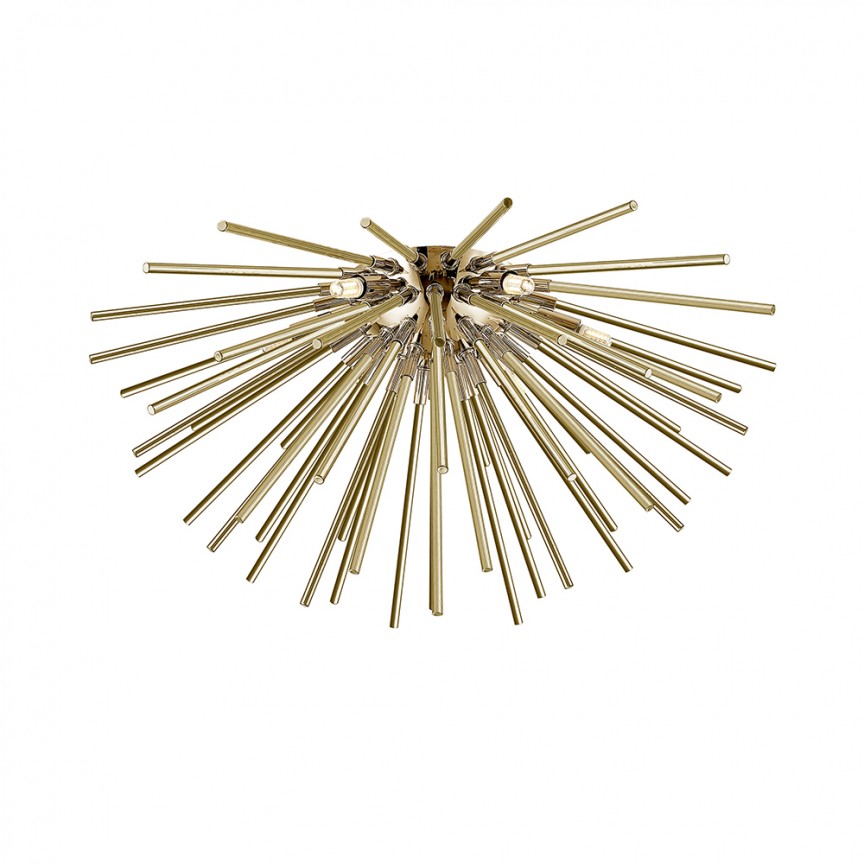 Lustra aplicata forma originala si design modern URCHIN auriu C0491-06B-F7DY ZL, Lustre moderne, LED⭐ modele elegante ieftine si de lux pentru living dormitor, bucatarie si sufragerie.✅DeSiGn decorativ unic!❤️Promotii lampi❗ Magazin online➽ www.evalight.ro. Oferte NOI la corpuri de iluminat pt interior suspendate de tip suspensii, aplicate de tavan sau perete, stil modern retro sau vintage, lustre cu cristale, abajur material textil, lemn, metal, sticla, becuri Edison sau LED, calitate deosebita la cel mai bun pret. a