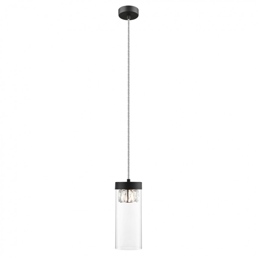 Pendul design modern Ø11cm GEM negru mat P0389-01D-P7AC ZL, Lustre moderne, LED⭐ modele elegante ieftine si de lux pentru living dormitor, bucatarie si sufragerie.✅DeSiGn decorativ unic!❤️Promotii lampi❗ Magazin online➽ www.evalight.ro. Oferte NOI la corpuri de iluminat pt interior suspendate de tip suspensii, aplicate de tavan sau perete, stil modern retro sau vintage, lustre cu cristale, abajur material textil, lemn, metal, sticla, becuri Edison sau LED, calitate deosebita la cel mai bun pret. a