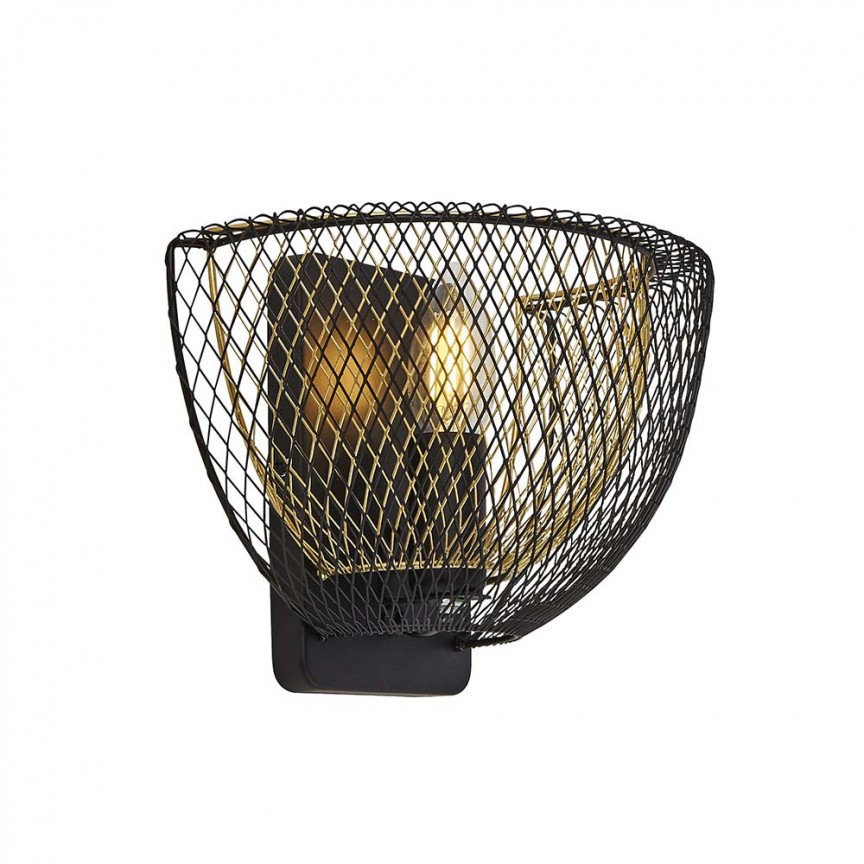 Aplica design minimalist industrial Honeycomb 6842BGO SRT, Candelabre si Lustre moderne elegante⭐ modele clasice de lux pentru living, bucatarie si dormitor.✅ DeSiGn actual Top 2020!❤️Promotii lampi❗ ➽ www.evalight.ro. Oferte corpuri de iluminat suspendate pt camere de interior (înalte), suspensii (lungi) de tip lustre si candelabre, pendule decorative stil modern, clasic, rustic, baroc, scandinav, retro sau vintage, aplicate pe perete sau de tavan, cu cristale, abajur din material textil, lemn, metal, sticla, bec Edison sau LED, ieftine de calitate deosebita la cel mai bun pret. a