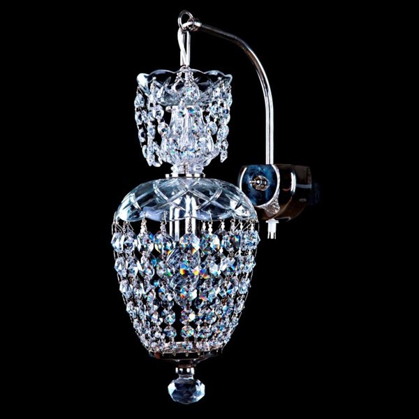Aplica cristal Swarovski METIS CHAIN NIKEL WL SP, Lustre cristal si Corpuri de iluminat suspendate⭐ modele de lux elegante din cristal Stil Exclusive.✅Design Premium Top❗ ➽ www.evalight.ro.  a