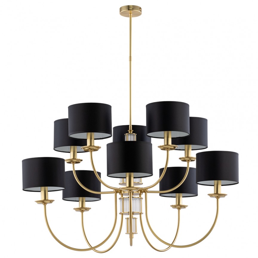 Candelabru 10 brate elegant design modern Cero , Candelabre si Lustre moderne⭐ modele elegante de lux pentru dormitor living, bucatarie.✅DeSiGn decorativ unic!❤️Promotii lampi❗ ➽www.evalight.ro. Alege corpuri de iluminat suspendate pt interior stil modern, suspensii de tip pendule cu cristale, abajur material textil, lemn, metal, sticla, bec tip lumanare Edison sau LED, ieftine de calitate deosebita la cel mai bun pret.

 a