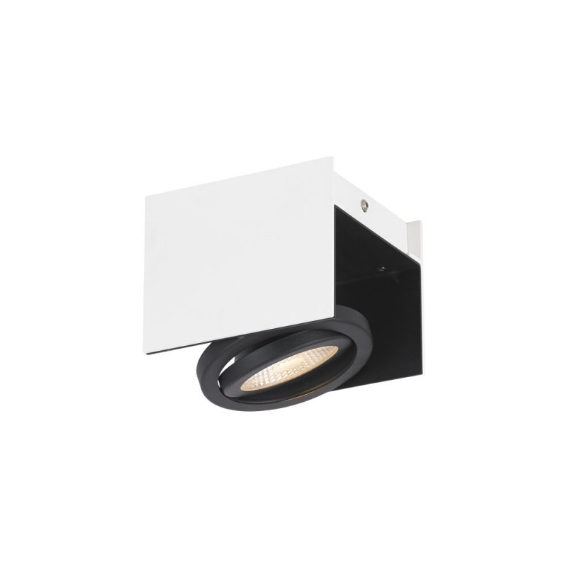 Aplica dimabila cu spot directionabil VIDAGO alb/ negru 39315 EL, Promotii lustre, reduceri⭐ corpuri de iluminat, mobila si decoratiuni de interior si exterior.⭕Oferte Pret redus online ➽ www.evalight.ro❗ a