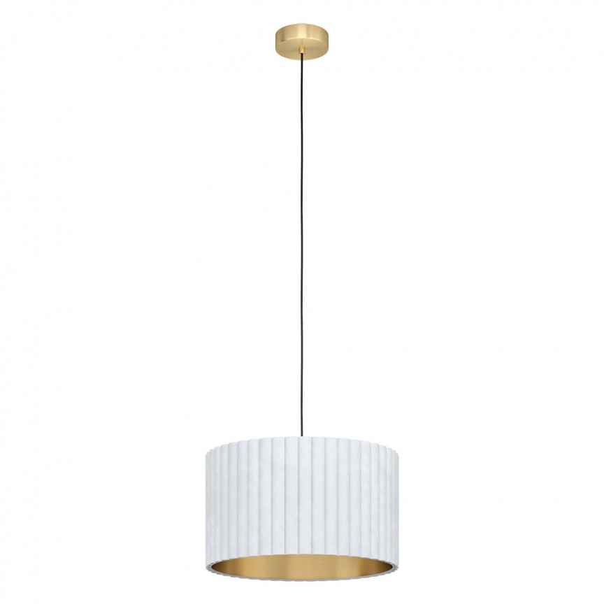 Lustra moderna cu abajur din catifea TAMARESCO alb/ auriu 39765 EL, Candelabre si Lustre moderne elegante⭐ modele clasice de lux pentru living, bucatarie si dormitor.✅ DeSiGn actual Top 2020!❤️Promotii lampi❗ ➽ www.evalight.ro. Oferte corpuri de iluminat suspendate pt camere de interior (înalte), suspensii (lungi) de tip lustre si candelabre, pendule decorative stil modern, clasic, rustic, baroc, scandinav, retro sau vintage, aplicate pe perete sau de tavan, cu cristale, abajur din material textil, lemn, metal, sticla, bec Edison sau LED, ieftine de calitate deosebita la cel mai bun pret. a