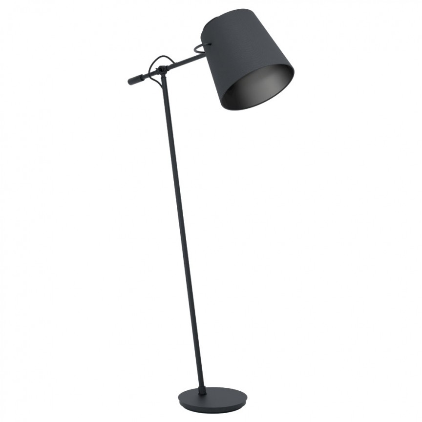 Lampadar, Lampa de podea moderna neagra GRANADILLOS 39867 EL, Lampadare moderne de podea⭐ modele elegante pentru iluminat camera living dormitor.✅DeSiGn decorativ de lux unic!❤️Promotii lampi❗ ➽www.evalight.ro. Alege corpuri de iluminat de podea pt interior cu reader LED, ieftine de calitate deosebita la cel mai bun pret. a