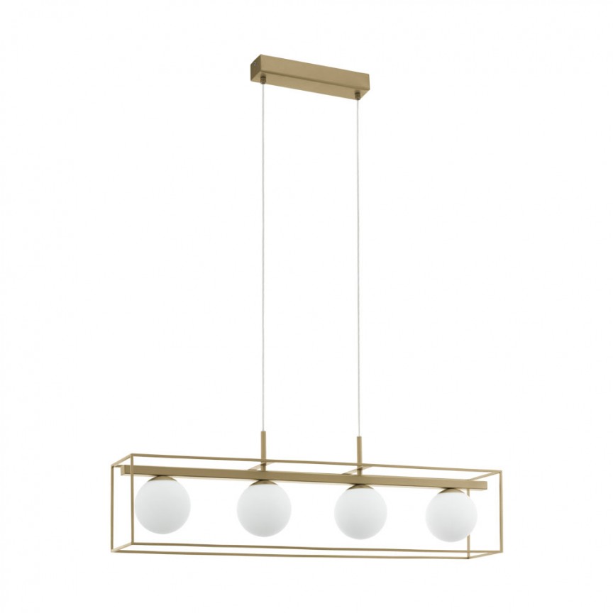 Lustra moderna cu 4 surse de lumina VALLASPRA 97793 EL, Pendule / Lustre suspendate moderne, LED⭐ modele elegante pentru bucatarie, living dormitor.✅DeSiGn decorativ unic!❤️Promotii lampi❗ ➽www.evalight.ro. Alege corpuri de iluminat suspendate pt interior stil modern, suspensii de tip pendule cu cristale, abajur material textil, lemn, metal, sticla, bec tip lumanare Edison sau LED, ieftine si de lux, calitate deosebita la cel mai bun pret. a