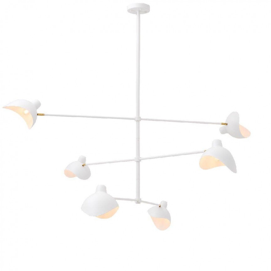 Lustra design modern LUX Vince alb 114818 HZ, Lustre aplicate, moderne⭐ modele elegante pentru living, dormitor, bucatarie sau hol.✅DeSiGn decorativ unic!❤️Promotii lampi❗ ➽www.evalight.ro. Alege corpuri de iluminat interior de tip plafoniera si lustre aplicate de tavan, ieftine de de lux, calitate deosebita la cel mai bun pret. a