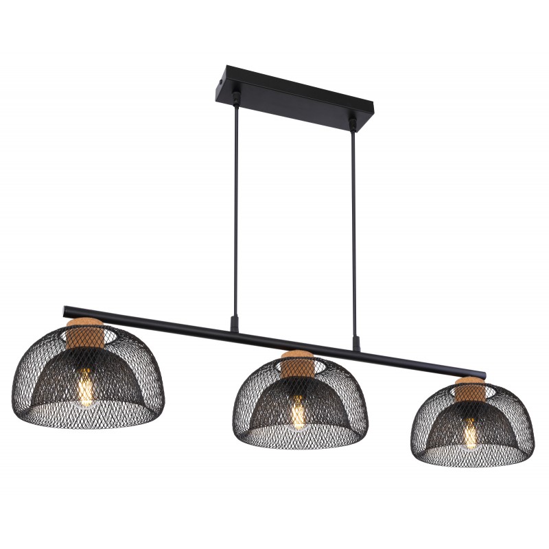 Lustra cu 3 surse de iluminat design modern VITIANO negru 15393-3 GL, Candelabre si Lustre moderne elegante⭐ modele clasice de lux pentru living, bucatarie si dormitor.✅ DeSiGn actual Top 2020!❤️Promotii lampi❗ ➽ www.evalight.ro. Oferte corpuri de iluminat suspendate pt camere de interior (înalte), suspensii (lungi) de tip lustre si candelabre, pendule decorative stil modern, clasic, rustic, baroc, scandinav, retro sau vintage, aplicate pe perete sau de tavan, cu cristale, abajur din material textil, lemn, metal, sticla, bec Edison sau LED, ieftine de calitate deosebita la cel mai bun pret. a