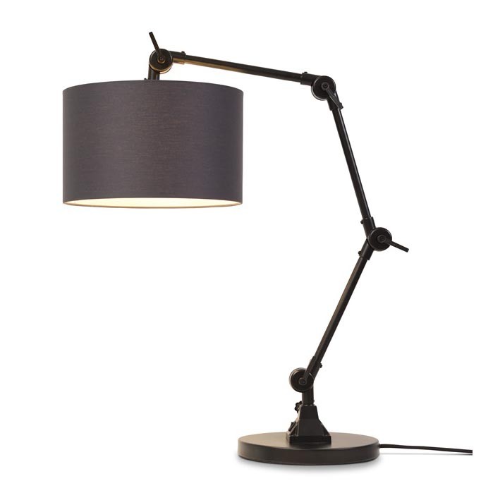 Lampa de masa moderna cu brat articulat Amsterdam abajur textil negru, Veioze de birou moderne, LED⭐ modele ieftine si de lux pentru iluminat birou office si copii.✅DeSiGn original de lux!❤️Promotii lampi birou❗ ➽www.evalight.ro. Alege corpuri de iluminat interior tip veioza birou living pt citit cu reader LED, stil elegant clasic, vintage sau rustic, abajur textil, metal, sticla, lemn, calitate deosebita la cel mai bun pret. a