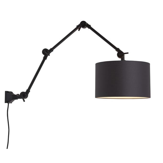 Aplica cu brat articulat Amsterdam L, abajur textil negru 32cm, Candelabre si Lustre moderne elegante⭐ modele clasice de lux pentru living, bucatarie si dormitor.✅ DeSiGn actual Top 2020!❤️Promotii lampi❗ ➽ www.evalight.ro. Oferte corpuri de iluminat suspendate pt camere de interior (înalte), suspensii (lungi) de tip lustre si candelabre, pendule decorative stil modern, clasic, rustic, baroc, scandinav, retro sau vintage, aplicate pe perete sau de tavan, cu cristale, abajur din material textil, lemn, metal, sticla, bec Edison sau LED, ieftine de calitate deosebita la cel mai bun pret. a