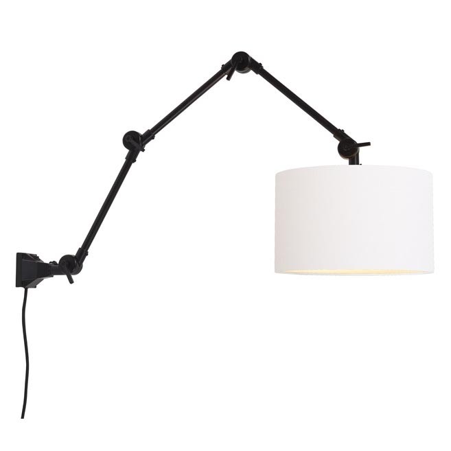 Aplica cu brat articulat Amsterdam L, abajur textil alb 32cm, Candelabre si Lustre moderne elegante⭐ modele clasice de lux pentru living, bucatarie si dormitor.✅ DeSiGn actual Top 2020!❤️Promotii lampi❗ ➽ www.evalight.ro. Oferte corpuri de iluminat suspendate pt camere de interior (înalte), suspensii (lungi) de tip lustre si candelabre, pendule decorative stil modern, clasic, rustic, baroc, scandinav, retro sau vintage, aplicate pe perete sau de tavan, cu cristale, abajur din material textil, lemn, metal, sticla, bec Edison sau LED, ieftine de calitate deosebita la cel mai bun pret. a