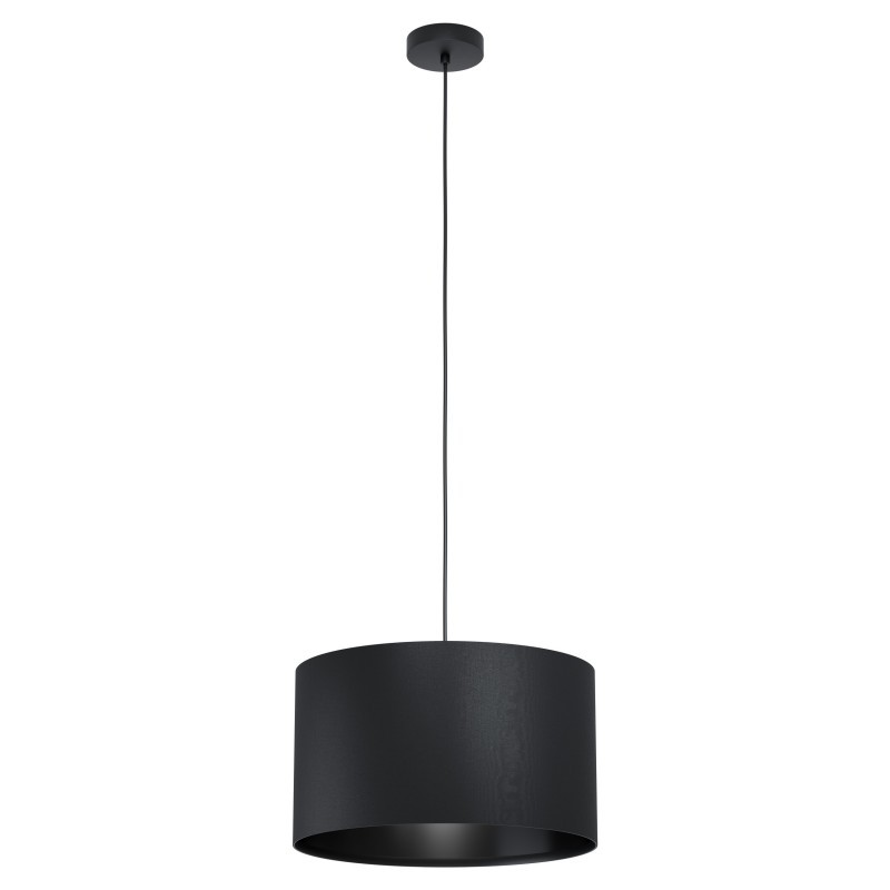 Pendul design modern MASERLO 1 negru 38cm 99042 EL, Promotii lustre, reduceri⭐ corpuri de iluminat, mobila si decoratiuni de interior si exterior.⭕Oferte Pret redus online ➽ www.evalight.ro❗ a