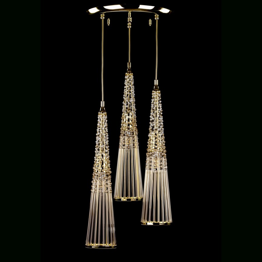 Lustra cu 3 pendule cristal Bohemia design LUX AMADEUS 02-CH, Lustre cristal si Corpuri de iluminat suspendate⭐ modele de lux elegante din cristal Stil Exclusive.✅Design Premium Top❗ ➽ www.evalight.ro.  a