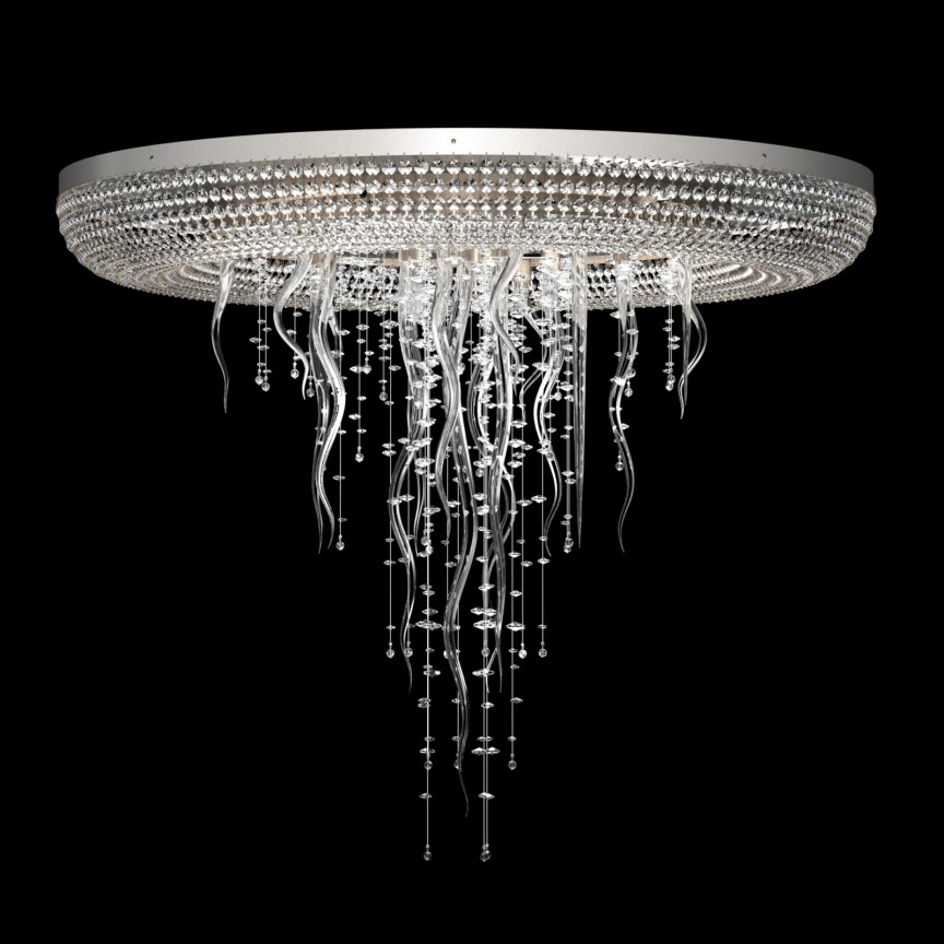 Lustra moderna Vision, Plafoniera eleganta Cristal Bohemia Exclusive ICICLE 02 – CH, Plafoniere Cristal Bohemia⭐ modele deosebite de lustre tavan din cristal Bohemia autentic din Cehia.✅Design de lux unicat Premium Top❗ ➽ www.evalight.ro.  a