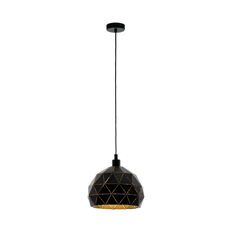 Pendul design modern ROCCAFORTE negru, auriu 97841 EL, Promotii lustre, reduceri⭐ corpuri de iluminat, mobila si decoratiuni de interior si exterior.⭕Oferte Pret redus online ➽ www.evalight.ro❗ a