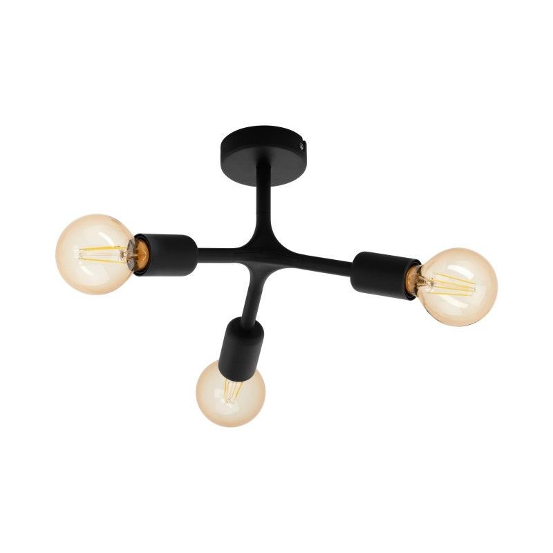 Plafoniera design modern BOCADELLA 1 negru 98317 EL, Promotii lustre, reduceri⭐ corpuri de iluminat, mobila si decoratiuni de interior si exterior.⭕Oferte Pret redus online ➽ www.evalight.ro❗ a