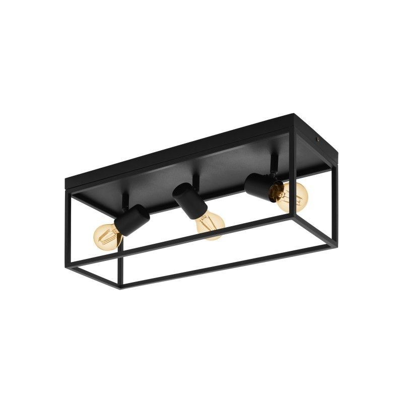 Plafoniera design modern SILENTINA negru 98333 EL, Promotii lustre, reduceri⭐ corpuri de iluminat, mobila si decoratiuni de interior si exterior.⭕Oferte Pret redus online ➽ www.evalight.ro❗ a