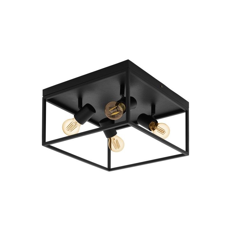 Plafoniera design modern SILENTINA negru 98334 EL, Candelabre si Lustre moderne elegante⭐ modele clasice de lux pentru living, bucatarie si dormitor.✅ DeSiGn actual Top 2020!❤️Promotii lampi❗ ➽ www.evalight.ro. Oferte corpuri de iluminat suspendate pt camere de interior (înalte), suspensii (lungi) de tip lustre si candelabre, pendule decorative stil modern, clasic, rustic, baroc, scandinav, retro sau vintage, aplicate pe perete sau de tavan, cu cristale, abajur din material textil, lemn, metal, sticla, bec Edison sau LED, ieftine de calitate deosebita la cel mai bun pret. a