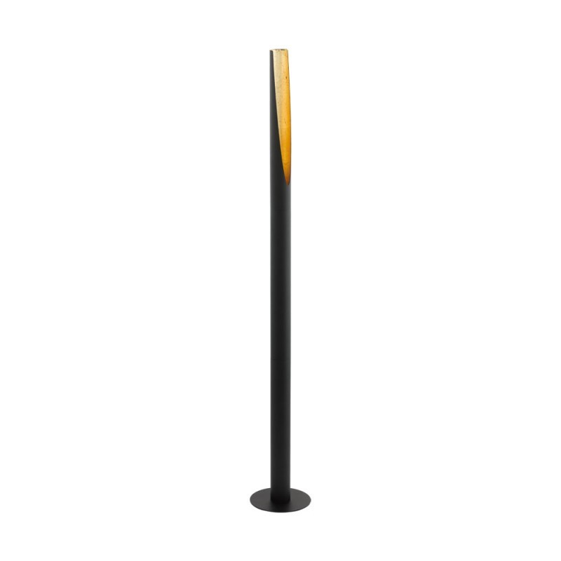 Lampadar, lampa de podea design modern BARBOTTO negru, auriu 97584 EL, Lampadare de podea pentru living, LED⭐ modele lampi cu picior inalt vintage, moderne si clasice.✅DeSiGn elegant de lux!❤️Promotii lampi❗ ➽www.evalight.ro. Alege corpuri de iluminat de podea pt interior cu reader LED, decorative stil industrial din metal cu picior inalt curbat, trepied din lemn, abajur din material textil, sticla, tesatura, ieftine de calitate deosebita la cel mai bun pret. a