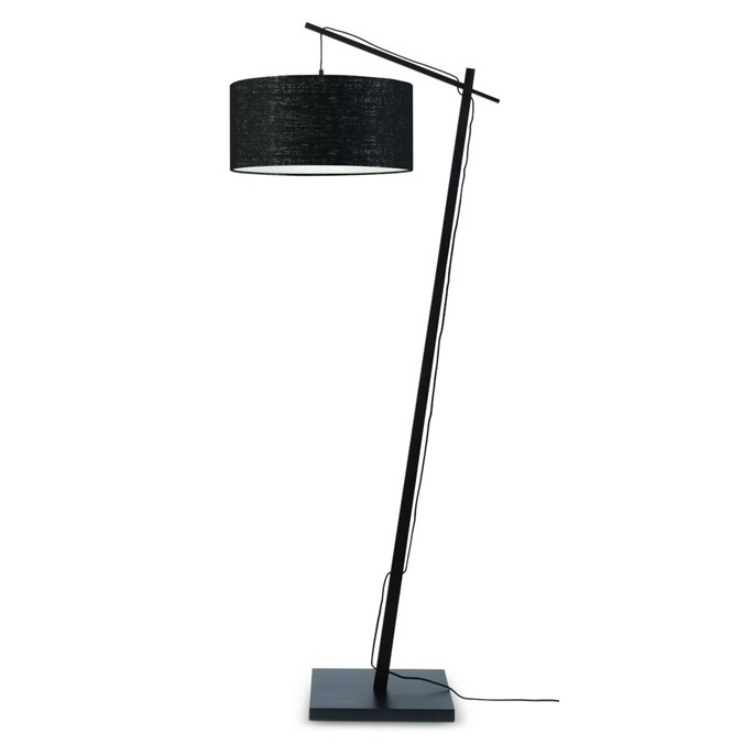 Lampadar din bambus si abajur din tesatura in, Andes negru, Lampadare moderne de podea⭐ modele elegante pentru iluminat camera living dormitor.✅DeSiGn decorativ de lux unic!❤️Promotii lampi❗ ➽www.evalight.ro. Alege corpuri de iluminat de podea pt interior cu reader LED, ieftine de calitate deosebita la cel mai bun pret. a