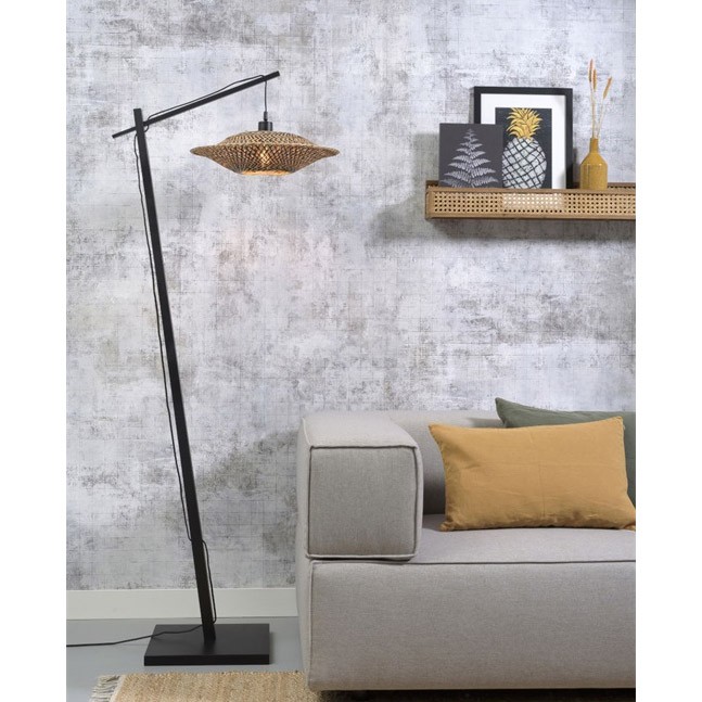 Lampadar din bambus Bali S negru, 44cm BALI/F/AD/B/4412/BN, Lampadare moderne de podea⭐ modele elegante pentru iluminat camera living dormitor.✅DeSiGn decorativ de lux unic!❤️Promotii lampi❗ ➽www.evalight.ro. Alege corpuri de iluminat de podea pt interior cu reader LED, ieftine de calitate deosebita la cel mai bun pret. a