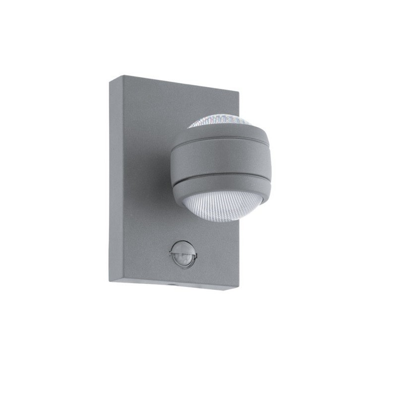 Aplica LED iluminat exterior, design modern cu senzor de miscare, IP44 SESIMBA 1 96019 EL, Aplice de exterior moderne, LED⭐ lampi de perete pentru iluminat exterior terasa casa si gradina.✅Design decorativ!❤️Promotii❗ ➽www.evalight.ro. Alege corpuri de iluminat exterior rezistente la apa tip spoturi aplicate pt perete sau tavan, metalice, abajur din sticla cu decor ornamental, bec LED si lumina ambientala, ieftine si de lux, calitate deosebita la cel mai bun pret. a