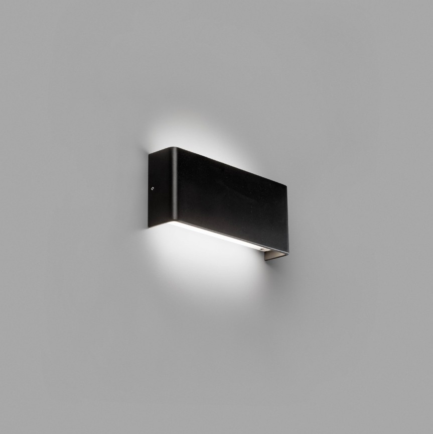 Aplica LED ambientala NASH 8W neagra 62821, Aplice de perete LED, moderne⭐ modele potrivite pentru dormitor, living, baie, hol, bucatarie.✅DeSiGn LED decorativ unic!❤️Promotii lampi❗ ➽ www.evalight.ro. Alege corpuri de iluminat cu LED pt interior, elegante din cristal (becuri cu leduri si module LED integrate cu lumina calda, naturala sau rece), ieftine si de lux, calitate deosebita la cel mai bun pret.  a