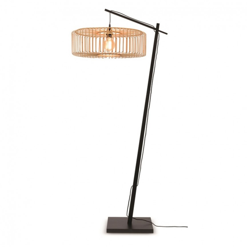 Lampadar eco din bambus Bromo L negru/ natur, 60x18cm, Lampadare moderne de podea⭐ modele elegante pentru iluminat camera living dormitor.✅DeSiGn decorativ de lux unic!❤️Promotii lampi❗ ➽www.evalight.ro. Alege corpuri de iluminat de podea pt interior cu reader LED, ieftine de calitate deosebita la cel mai bun pret. a