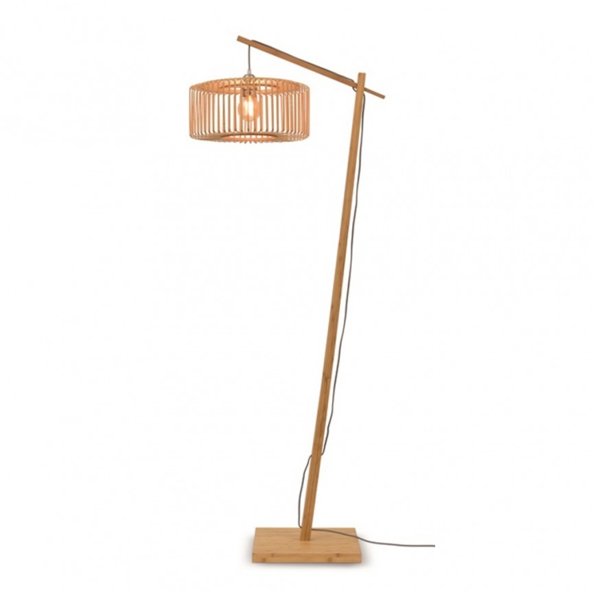 Lampadar eco din bambus Bromo S natur, 40x18cm, Lampi de podea cu picior inalt⭐ lampadare moderne retro sau vintage pentru living.✅DeSiGn decorativ de lux unic!❤️Promotii lampi❗ ➽www.evalight.ro. Alege corpuri de iluminat de podea pt interior cu reader LED, clasice cu decor elegant, stil industrial din metal cu picior inalt curbat, trepied din lemn, abajur din material textil, sticla, tesatura, ieftine de calitate deosebita la cel mai bun pret. a