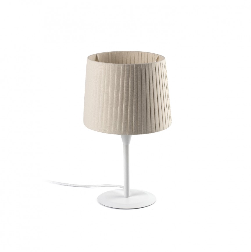 Veioza / Lampa de masa moderna design elegant SAMBA mini alb/bej 64316-35, Candelabre si Lustre moderne elegante⭐ modele clasice de lux pentru living, bucatarie si dormitor.✅ DeSiGn actual Top 2020!❤️Promotii lampi❗ ➽ www.evalight.ro. Oferte corpuri de iluminat suspendate pt camere de interior (înalte), suspensii (lungi) de tip lustre si candelabre, pendule decorative stil modern, clasic, rustic, baroc, scandinav, retro sau vintage, aplicate pe perete sau de tavan, cu cristale, abajur din material textil, lemn, metal, sticla, bec Edison sau LED, ieftine de calitate deosebita la cel mai bun pret. a