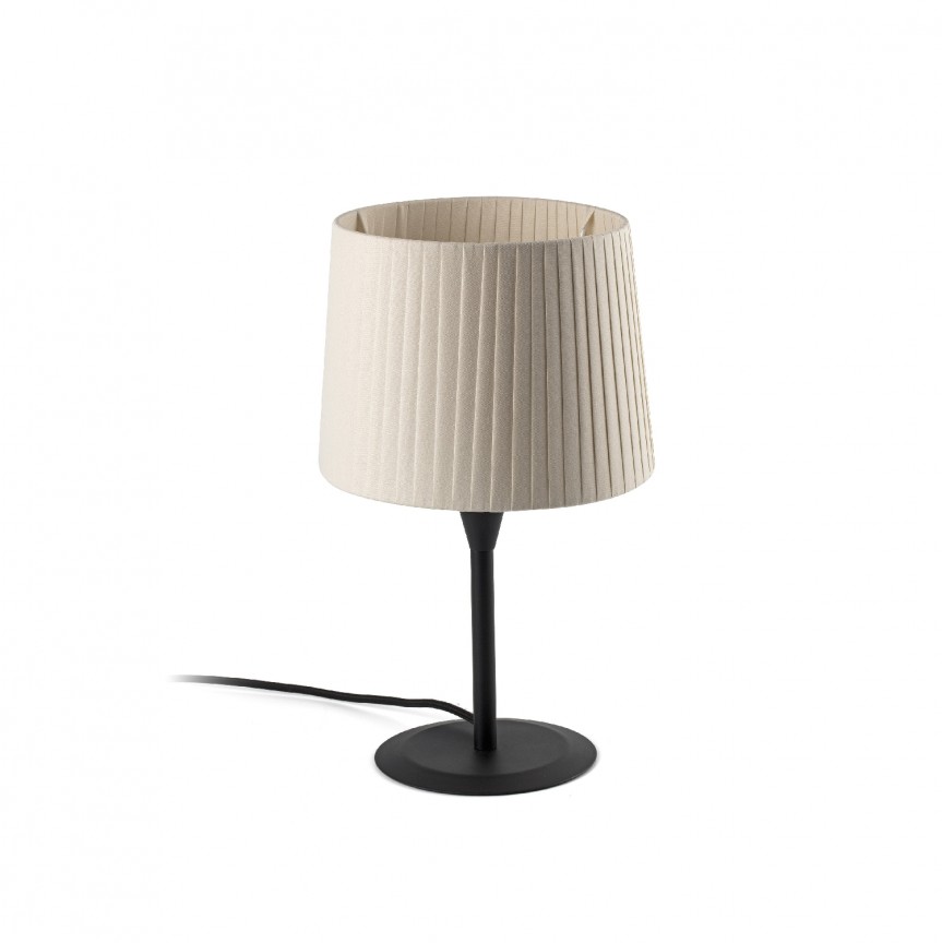 Veioza / Lampa de masa moderna design elegant SAMBA mini negru/bej 64317-35, Candelabre si Lustre moderne elegante⭐ modele clasice de lux pentru living, bucatarie si dormitor.✅ DeSiGn actual Top 2020!❤️Promotii lampi❗ ➽ www.evalight.ro. Oferte corpuri de iluminat suspendate pt camere de interior (înalte), suspensii (lungi) de tip lustre si candelabre, pendule decorative stil modern, clasic, rustic, baroc, scandinav, retro sau vintage, aplicate pe perete sau de tavan, cu cristale, abajur din material textil, lemn, metal, sticla, bec Edison sau LED, ieftine de calitate deosebita la cel mai bun pret. a