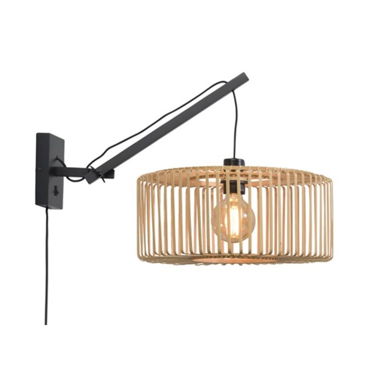 Aplica cu brat articulat din bambus Bromo S negru/ natur, 40x18cm, Candelabre si Lustre moderne elegante⭐ modele clasice de lux pentru living, bucatarie si dormitor.✅ DeSiGn actual Top 2020!❤️Promotii lampi❗ ➽ www.evalight.ro. Oferte corpuri de iluminat suspendate pt camere de interior (înalte), suspensii (lungi) de tip lustre si candelabre, pendule decorative stil modern, clasic, rustic, baroc, scandinav, retro sau vintage, aplicate pe perete sau de tavan, cu cristale, abajur din material textil, lemn, metal, sticla, bec Edison sau LED, ieftine de calitate deosebita la cel mai bun pret. a