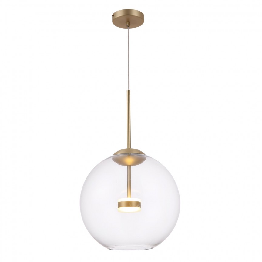 Pendul LED design clasic Cometa auriu mat MYMOD056PL-L12G3K, Promotii lustre, reduceri⭐ corpuri de iluminat, mobila si decoratiuni de interior si exterior.⭕Oferte Pret redus online ➽ www.evalight.ro❗ a