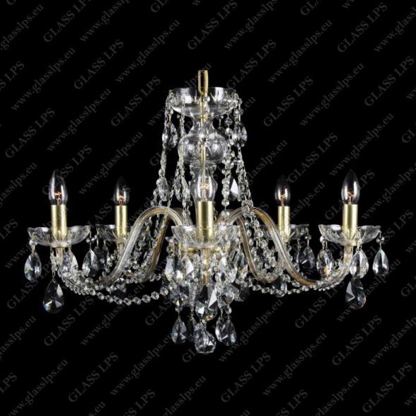 Candelabru cu 5 brate Cristal Bohemia, Lustre Cristal Bohemia⭐ modele deosebite de candelabre din cristal Bohemia autentic din Cehia.✅Design Baroc de lux Premium Top❗ ➽ www.evalight.ro. a