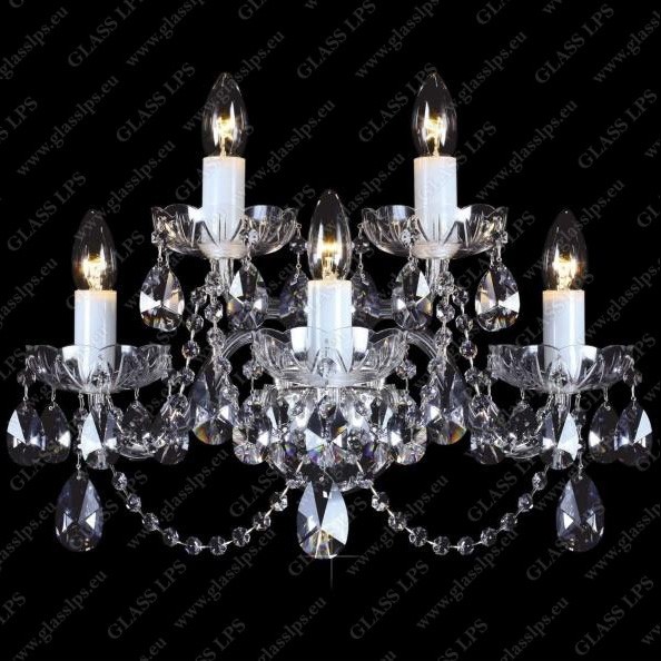 Aplica cu 5 brate Cristal Bohemia, Candelabre si Lustre moderne elegante⭐ modele clasice de lux pentru living, bucatarie si dormitor.✅ DeSiGn actual Top 2020!❤️Promotii lampi❗ ➽ www.evalight.ro. Oferte corpuri de iluminat suspendate pt camere de interior (înalte), suspensii (lungi) de tip lustre si candelabre, pendule decorative stil modern, clasic, rustic, baroc, scandinav, retro sau vintage, aplicate pe perete sau de tavan, cu cristale, abajur din material textil, lemn, metal, sticla, bec Edison sau LED, ieftine de calitate deosebita la cel mai bun pret. a