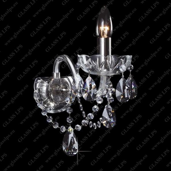 Aplica de perete Cristal Bohemia N21 801/01/1-A, Lustre cristal si Corpuri de iluminat suspendate⭐ modele de lux elegante din cristal Stil Exclusive.✅Design Premium Top❗ ➽ www.evalight.ro.  a