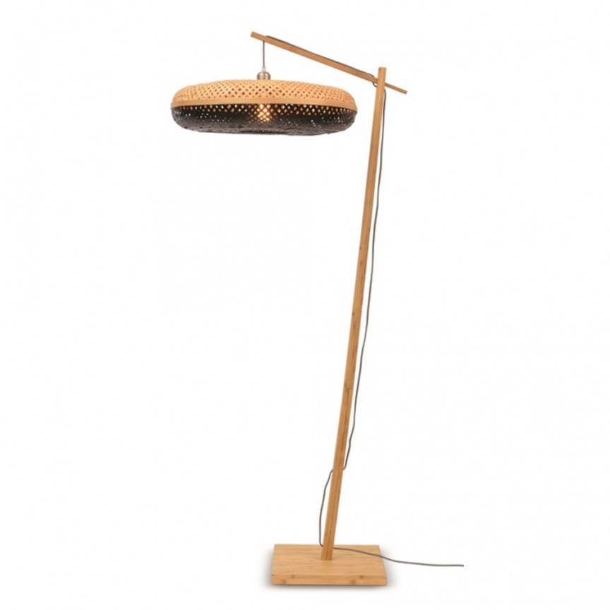 Lampadar eco din bambus Palawan natur/ negru, 60x15cm, Lampadare moderne de podea⭐ modele elegante pentru iluminat camera living dormitor.✅DeSiGn decorativ de lux unic!❤️Promotii lampi❗ ➽www.evalight.ro. Alege corpuri de iluminat de podea pt interior cu reader LED, ieftine de calitate deosebita la cel mai bun pret. a